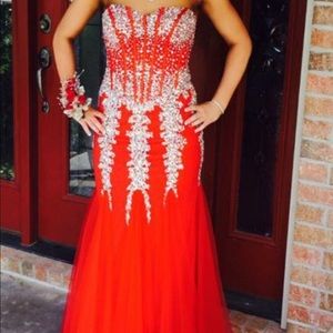 Red Jovani prom dress